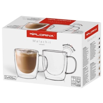 FLORINA Термостаканы Малахит 400мл 2 шт.