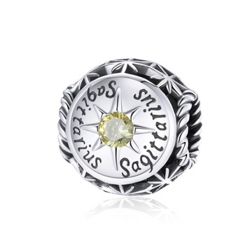 G216 Strzelec zodiak charms zawieszka srebro 925