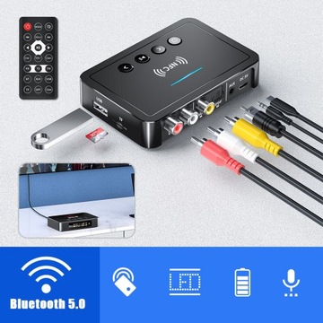 NFC BLUETOOTH 5,0 TRANSMITER ADAPTER AUDIO, ADAPTER BLUETOOTH SYSTEM STEREO