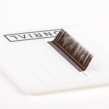 SZTUCZNE RZĘSY ONRIAL DARK CHOCOLATE/21 PASEK/L 0.07 10 mm