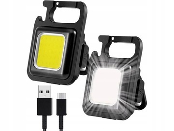COB светодиодный брелок-лампа-магнит-фонарик USB-открывалка