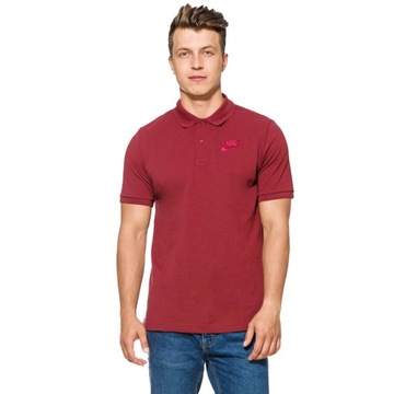 NIKE MATCHUP MĘSKA KOSZULKA POLO T-SHIRT BORDO XL