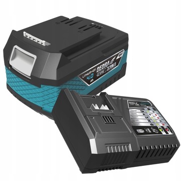 DEDRA БЫСТРОЕ ЗАРЯДНОЕ УСТРОЙСТВО ЛИТИЙ-ИОННЫЙ АККУМУЛЯТОР 18 В + 4 Ач