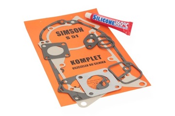 USZCZELKI SILNIKA SILIKON SIMSON S51 SR50 KRYNGIEL