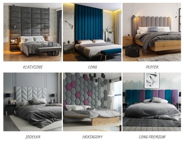 ZESTAW PANELI TAPICEROWANYCH panele na wezgłowie ZESTAW Z1 200x100 cm