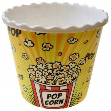 DUŻY KUBEK KUBEŁEK PLASTIKOWY POJEMNIK MISKA POPCORN FRYTKI CHIPSY BOX 2,2L