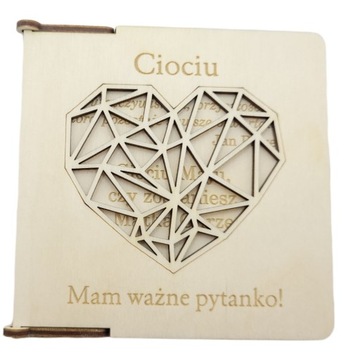 PROŚBA CIOCIU CZY ZOSTANIESZ MOJĄ CHRZESTNĄ