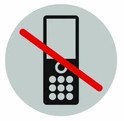 Tabliczka zakaz używania telefonu komórkowego