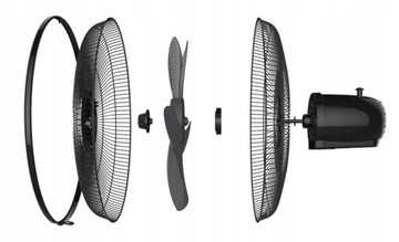 WENTYLATOR BIURKOWY WIATRAK NA BIURKO STOŁOWY MOCNY CICHY 3 prędkości 35W