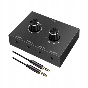 Przełącznik audio 3,5 mm Kompaktowe źródło sygnału