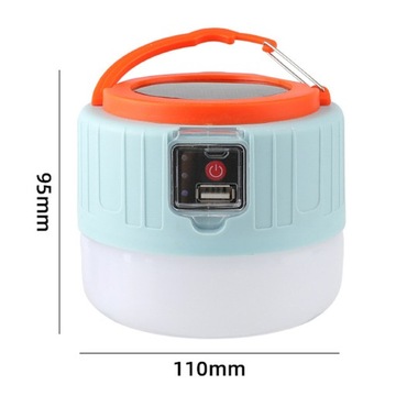 СОЛНЕЧНАЯ СВЕТОДИОДНАЯ USB-ЛАМПА ДЛЯ КЕМПИНГА ВОДОНЕПРОНИЦАЕМАЯ