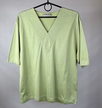 T-SHIRT damski pistacjowy 100% Cotton USA r. 40