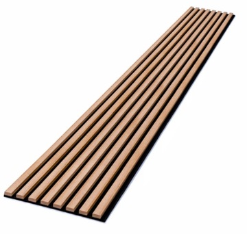 Lamele 3D 8szt na filcu 280cm x 48cm DĄB WYCISZAJĄ