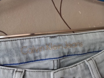 CALVIN KLEIN JEANS-SUPER SPODNIE 31/32 F6