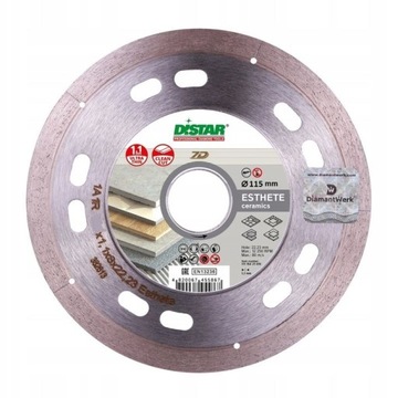 DISTAR ESTHETE - Tarcza do gresu ceramiki 115 mm