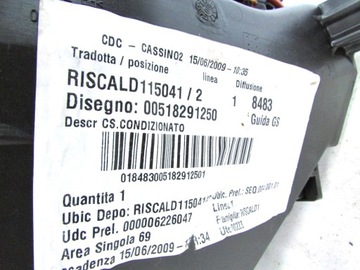 LANCIA DELTA III RADIÁTOR KLIMATRONIC KPL. EVROPA 08-14R