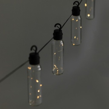 Садовая солнечная гирлянда из 10 светодиодных декоративных лампочек с цепочкой длиной 3,8 м