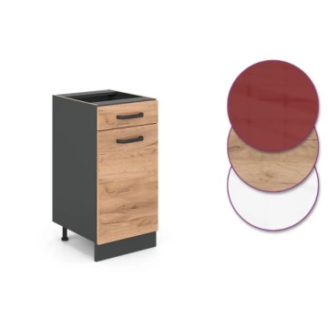 НИЖНИЙ ШКАФ R-LINE 40 ДУБ/АНТРАЦИТ С ЯЩИКОМ VICCO