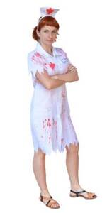 Strój dla dorosłych - Pielęgniarka zombie