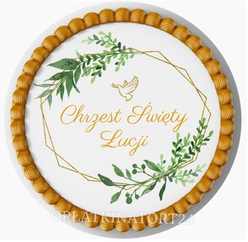 OPŁATEK NA TORT CHRZEST ŚWIĘTY ROCZEK WZORY+GRATIS
