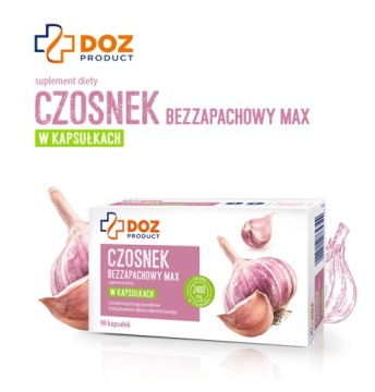 Чеснок без запаха Max, продукт DOZ, капсулы, 90 шт.