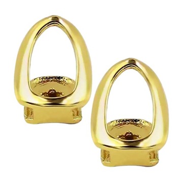Prettyia 2x одиночные открытые грани, позолота 18 карат