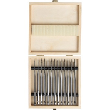 СВЕРЛА С ПЛОСКИМ ЛЕЗВИЕМ ПО ДЕРЕВУ, СВЕРЛА С ПЛОСКИМ ЛЕЗВИЕМ, 13 шт.