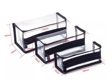 Kosmetyczka 3-pack PODRÓŻNA, damska-męska