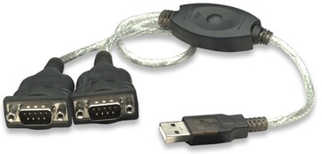 ADAPTER KONWERTER USB NA 2x RS232/COM
