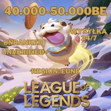 LEAGUE OF LEGENDS 50-60k BE KONTO LOL SMURF EUNE