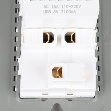 Розетка США, настенная розетка USB Type C.