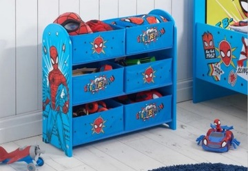 ORGANIZER MARVEL SPIDER MAN POJEMNIK SZAFKA KOMODA NA ZABAWKI SPIDERMAN