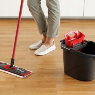 Комплект Vileda Ultramax ведро с отжимом+плоская швабра