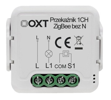 Mini Relay Oxt 1 Curry без n Zigbee 10a Tuya Smart Life Zigbee2mqttt