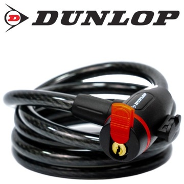 ВЕЛОСИПЕДНЫЙ ЗАМОК DUNLOP CABLE BIKE LOCK EXTRA LONG 1800/12 РУЧКА
