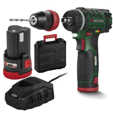 Wiertarko-wkrętarka akumulatorowa 12 V PBSA 12 + AKU + ładowarka + walizka