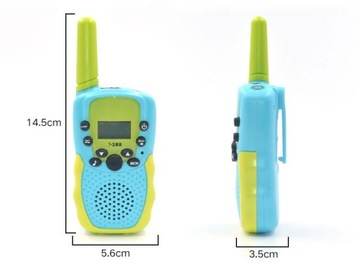WALKIE TALKIE DLA DZIECI ZESTAW 3 SZTUK ŁOKI TOKI KRÓTKOFALÓWKA KOLOROWA