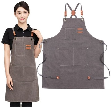 МУЖСКОЙ КУХОННЫЙ ФАРТУК БАРИСТА СТРОНГ ОФИЦИАНТЫ БАРМЕН-ПАРИКМАХЕР