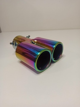Цветной двойной выхлопной патрубок