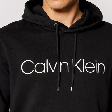 Calvin Klein bluza męska czarna Cotton Logo Hoodie K10K104060-002 XL