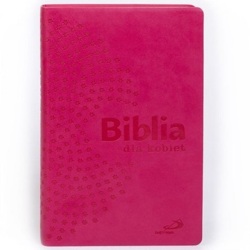 Biblia dla kobiet z paginacją malinowa