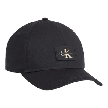 CALVIN KLEIN CZAPKA Z DASZKIEM TAGGED CAP CZARNA