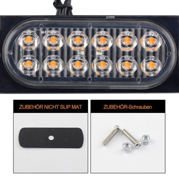 Сигнальные лампы Автомобильные проблесковые огни 4x 12LED 12/24В