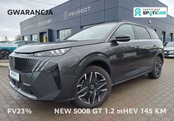 Peugeot 5008 III 2025 Peugeot 5008 252 GT 1.2 mHev 145 KM e-DCS6 Demo GWARANCJA FV23 1.2