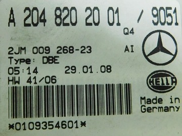 LAMPA KABINY A2048202021 - MERCEDES TŘÍDA C W204 07-11 EU