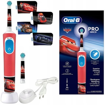 SZCZOTECZKA ELEKTRYCZNA DLA DZIECI ORAL-B VITALITY PRO D103 AUTA KIDS