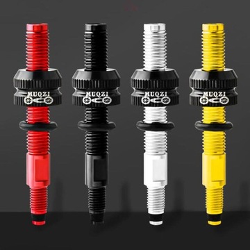 Valve, Designed for Tubeless Tires, Aluminum Stem Nut, Valve Core 50mm Red