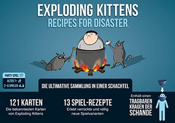 Exploding Kittens EXKD0022 Рецепты игры-катастрофы, разноцветные, цветные