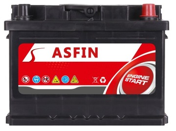 Akumulator ASFIN 12V 60Ah 570A (EN) ALFA,AUDI,BMW