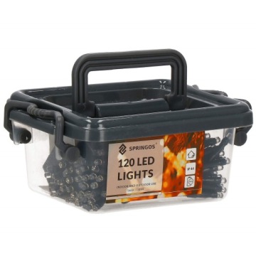 Рождественские елочные гирлянды, 120 светодиодов, НАРУЖНЫЕ, ИНТЕРЬЕРНЫЕ, ХОЛОДНО-БЕЛЫЕ, НА БАТАРЕЯХ